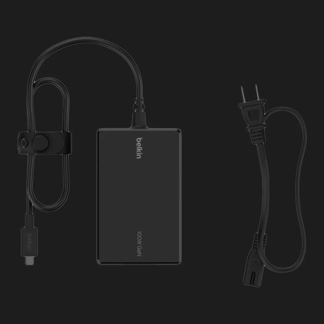 Зарядное устройство Belkin 100W USB-С GAN PD PPS, USB-C (2,5 м) (Black)