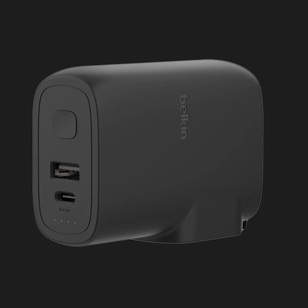 Зарядний пристрій Belkin 25W + Power Bank, USB-A/USB-C (5000mAh) (Black)