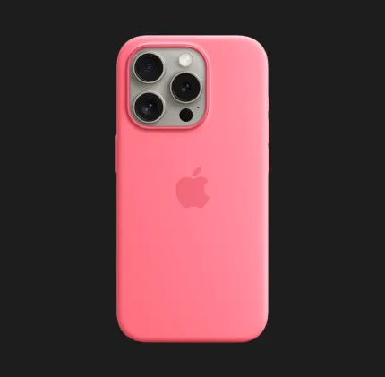 Чехол Apple Silicone Case with Magsafe для iPhone 15 Pro Max (Pink)