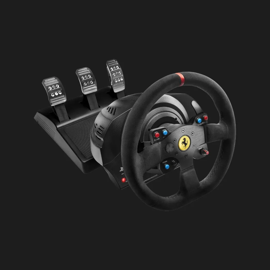 Комплект (кермо, педалі) Thrustmaster T300 RS Ferrari Integral RW Alcantara edition PS5/PC/PS4 (Black) (EU)