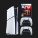 Ігрова приставка Sony PlayStation 5 Slim (BluRay) + UFC 5 + Dualsense White