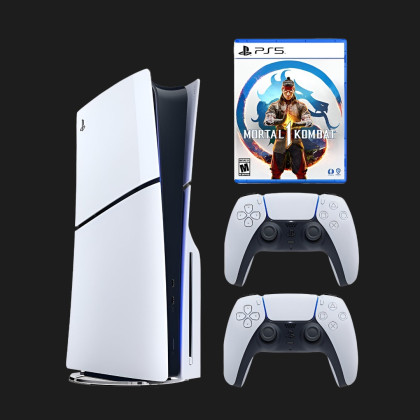 Ігрова приставка Sony PlayStation 5 Slim (BluRay) + Mortal Kombat 1 + Dualsense White в Білій Церкві