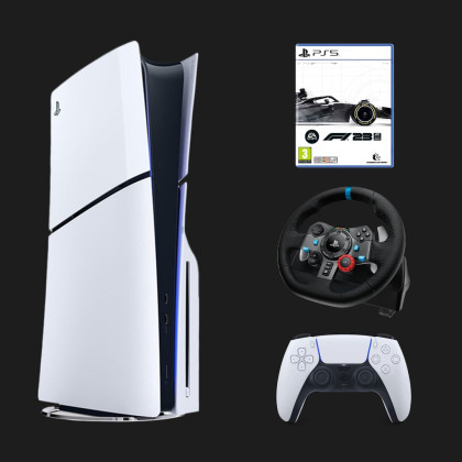 Ігрова приставка Sony PlayStation 5 Slim (BluRay) + F1 + Кермо Logitech G29 в Дрогобичі