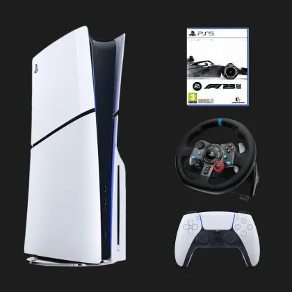 Игровая консоль Sony PlayStation 5 Slim (BluRay) + F1 + Кермо Logitech G29 в Вараше
