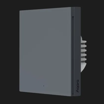 Умный выключатель Aqara H1 (без нейтрали, одна клавиша), (Grey)