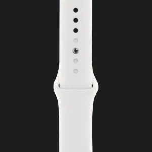 б/у Apple Watch Series 8 45mm Silver Aluminum Case with White Sport Band (MP6N3/MP6Q3/MP6P3) (Хороший стан) в Стрию