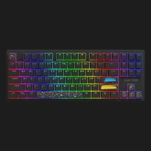 Клавіатура ігрова HATOR Rockfall 2 Mecha TKL Authentic Edition (Black) (HTK-530) (UA)