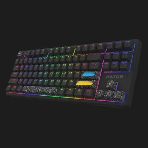 Клавіатура ігрова HATOR Rockfall 2 Mecha TKL Authentic Edition (Black) (HTK-530) (UA)