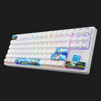Клавіатура ігрова HATOR Rockfall 2 Mecha TKL Authentic Edition (Fighting cats) (HTK-532)