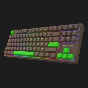 Клавіатура ігрова HATOR Rockfall 2 Mecha TKL Autograph Edition (Choco) (HTK-527) (UA)