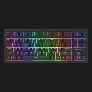 Клавіатура ігрова HATOR Skyfall 2 TKL PRO orange (Black) (HTK-750) (UA)