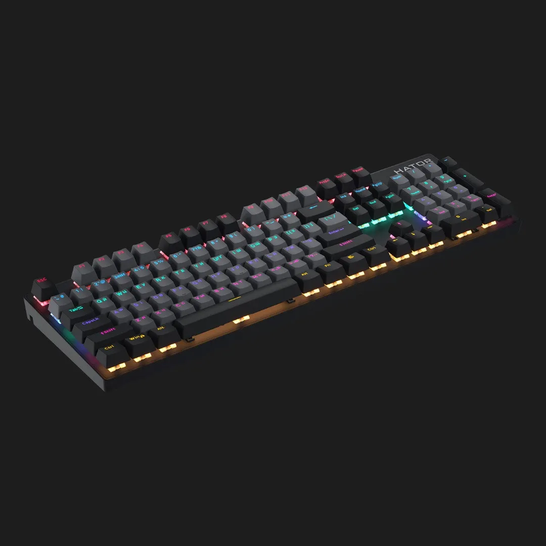 Клавіатура ігрова HATOR Starfall Rainbow Origin Red (Black) (HTK-608-BGB) (UA)