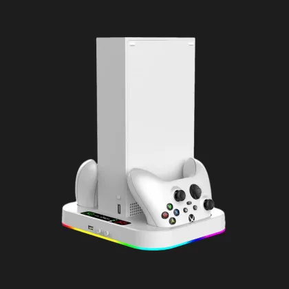 Зарядна станція iPega з охолодженням для XBOX S+ 2 акумулятори, RGB (PG-XBS012S) в Дніпрі