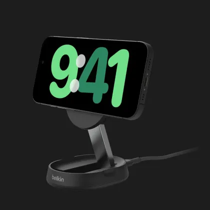 Безпровідна зарядка Belkin 15 Вт Magnetic Stand Qi2 (Black) в Кам'янці - Подільскому