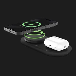 Безпровідна зарядка Belkin 2в1 15 Вт Pad Qi2 (Black) в Хмельницькому
