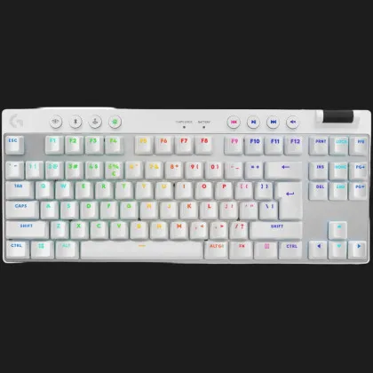 Ігрова клавiатура Logitech G PRO X TKL Lightspeed (White) в Камʼянському