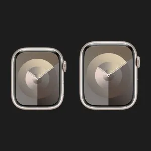 Apple Watch Series 9 45mm Starlight Aluminum Case with Starlight Sport Band S/M (MR963)