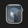 Apple Watch Series 9 41mm Silver Aluminum Case with Storm Blue Sport Band S/M (MR903)