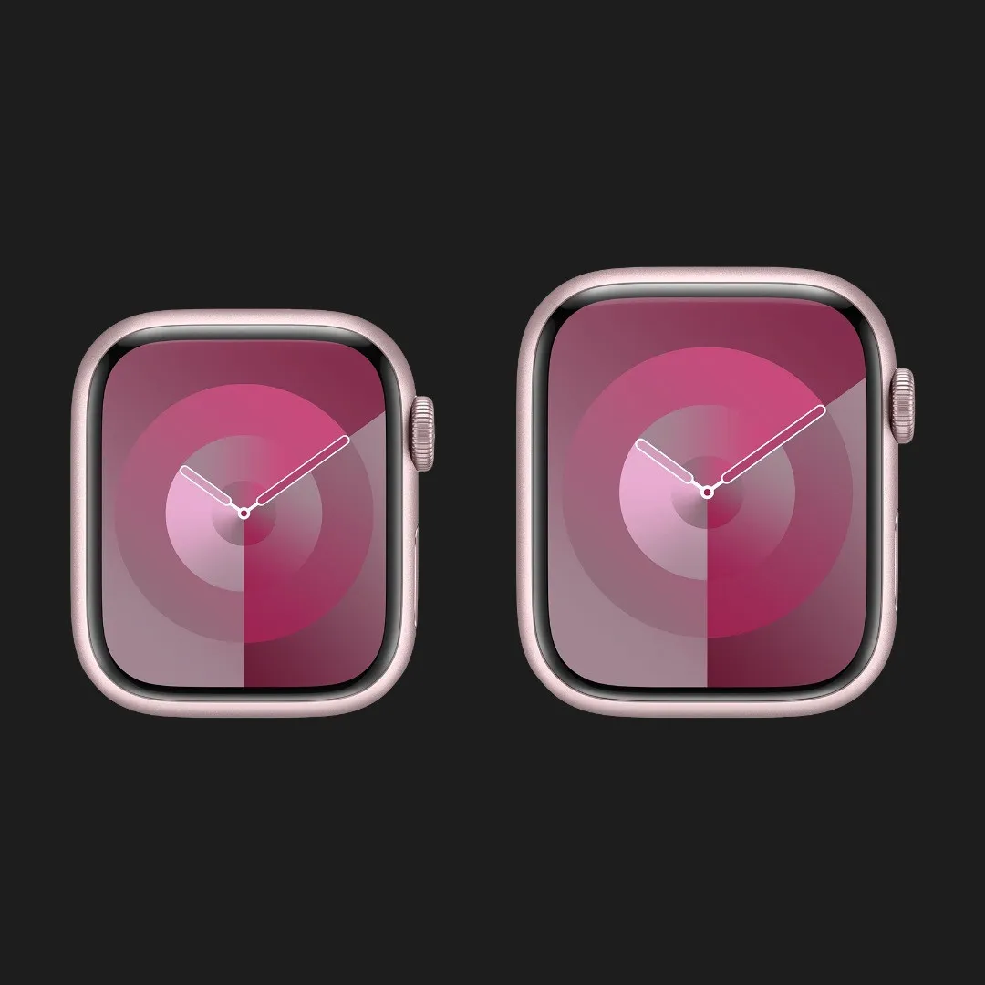 Apple Watch Series 9 41mm Pink Aluminum Case with Light Pink Sport Band S/M (MR933)