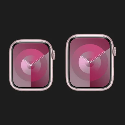Apple Watch Series 9 41mm Pink Aluminum Case with Light Pink Sport Band S/M (MR933)