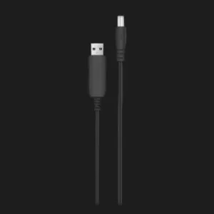 Кабель USB to DC, 5,5х2,5 мм, 12V, 1A (Black) в Сваляві