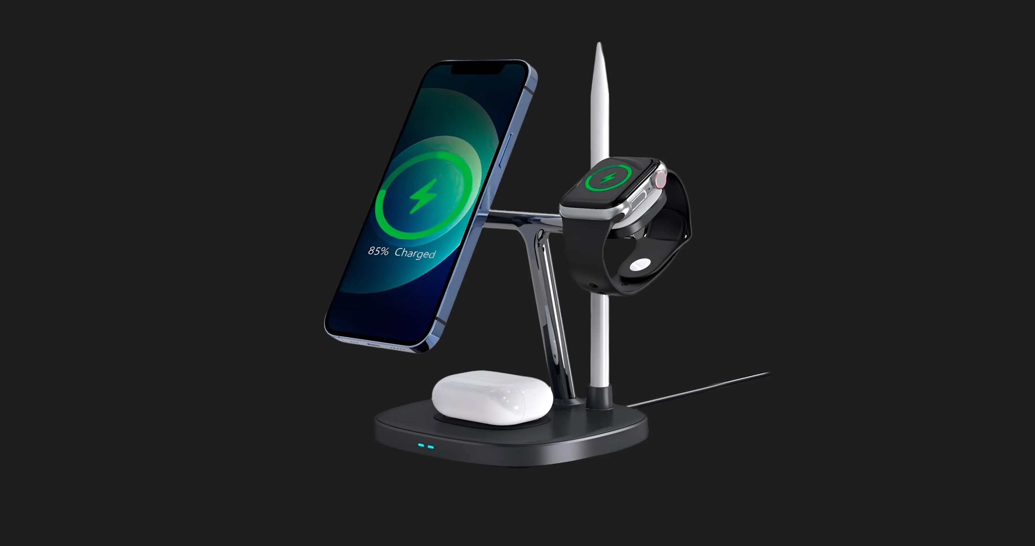 Купить Беспроводная зарядка WiWU 4-in-1 Wireless Charger (Black) — цены ...