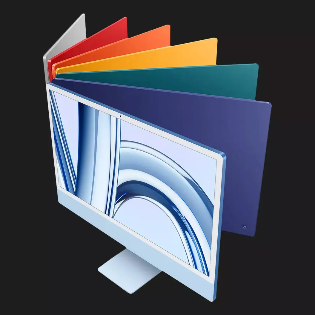 Apple iMac 24 with Retina 4.5K, Apple M3, 512GB, 8 CPU / 10 GPU, 24GB RAM, Blue (Z19K0001U) (2023)