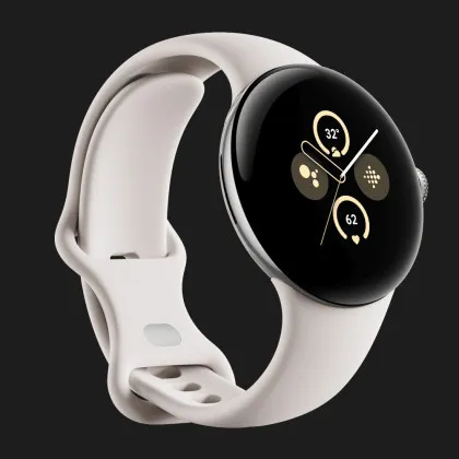 Смарт-годинник Google Pixel Watch 2 Polished Silver Aluminum Case/Porcelain Active Band в Черкасах