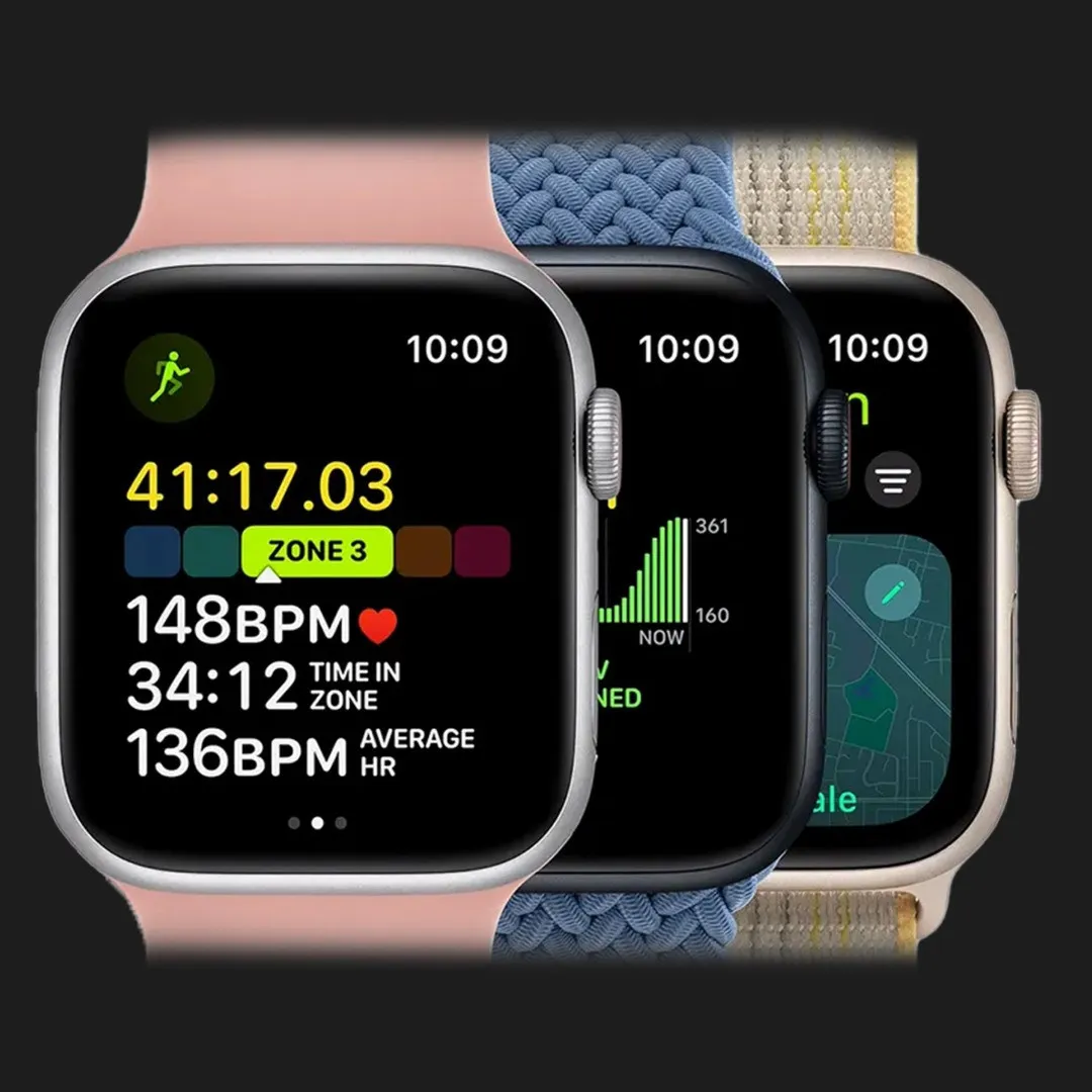 Apple Watch SE 2 44mm Midnight Aluminum Case with Midnight Sport Band