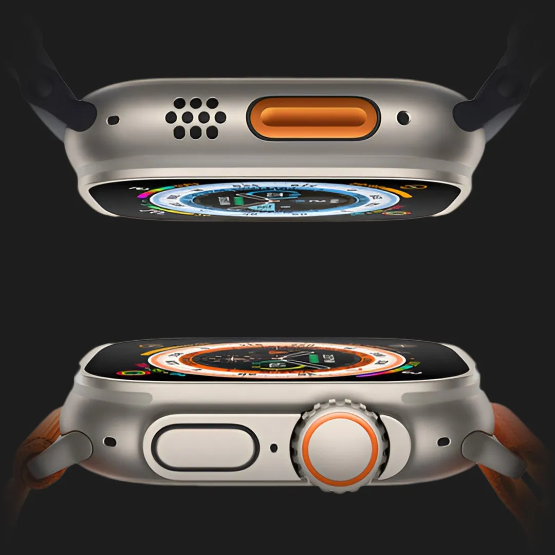 Apple Watch Ultra 49mm GPS + LTE Titanium Case with Orange Alpine Loop Large (MQFM3/MQEV3)