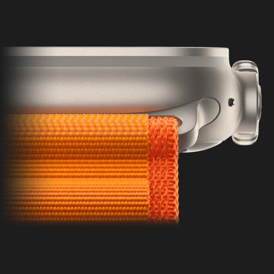 Apple Watch Ultra 49mm GPS + LTE Titanium Case with Orange Alpine Loop Large (MQFM3/MQEV3)