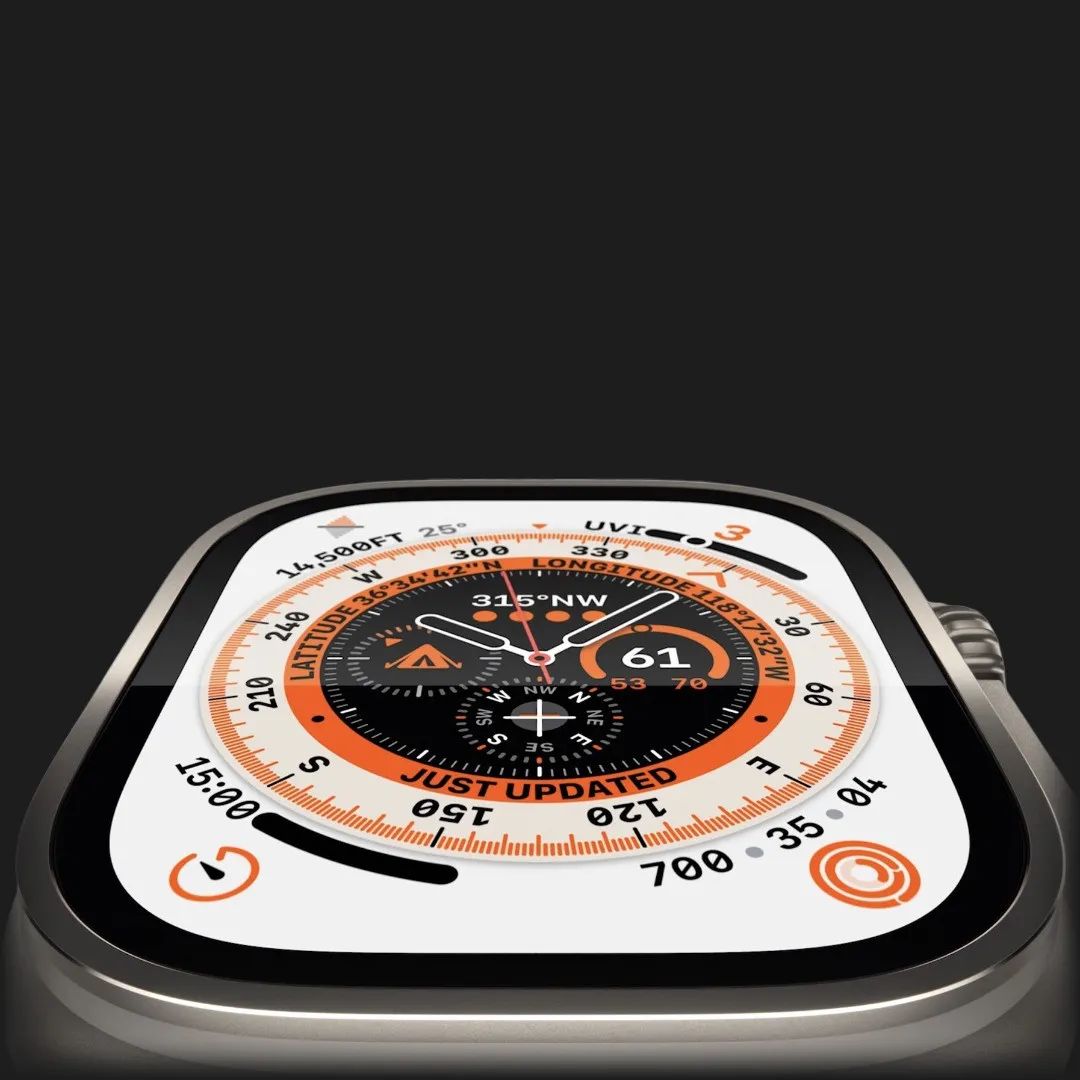 Apple Watch Ultra 49mm GPS + LTE Titanium Case with Starlight Alpine Loop Small (MQFQ3/MQEY3)