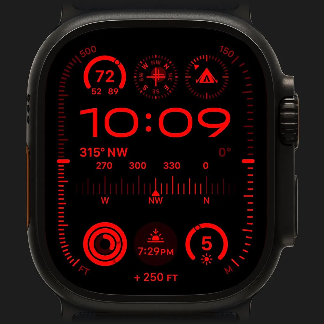 Apple Watch Ultra 2 49mm GPS + LTE Titanium Case with Orange Ocean Band (MREH3)