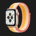Apple Watch SE GPS + LTE 40mm Gold Aluminum Case Maize with White Sport Loop (MKQP3)