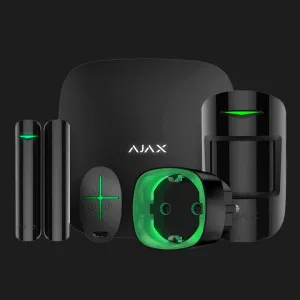 Комплект Ajax StarterKit Black + Розумна розетка Ajax Socket (Black) в Сваляві