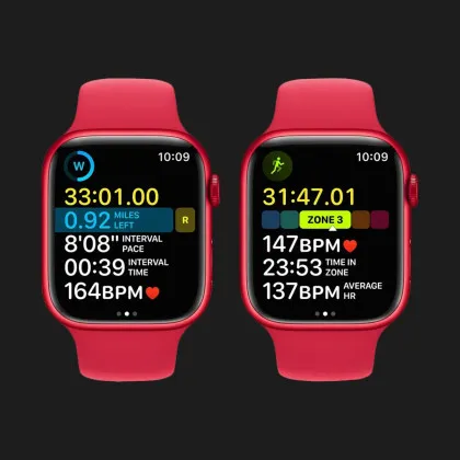 Apple Watch Series 8 45mm PRODUCT(RED) Aluminum Case with Red Sport Band (MNP43) в Нетішині