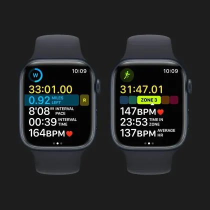 Apple Watch Series 8 45mm GPS + LTE, Midnight Aluminium Case with Midnight Sport Band (MNK43) в Києві