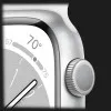 Apple Watch Series 8 45mm Silver Aluminum Case with White Sport Band (MP6N3)