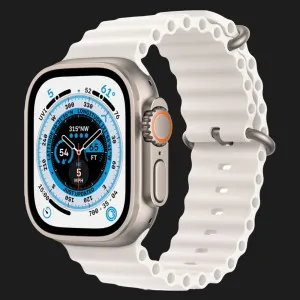 б/у Apple Watch Ultra 49mm GPS + LTE Titanium Case with White Ocean Band (MNHF3/MNH83) (Хорошее состояние)