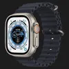 Apple Watch Ultra 49mm GPS + LTE Titanium Case with Midnight Ocean Band (MQFK3/MQET3)