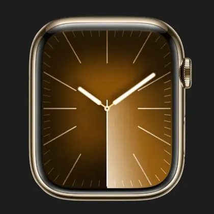 Apple Watch Series 9 41mm GPS + LTE, Gold Stainless Steel Case with Gold Milanese Loop (MRJ73) в Павлограді