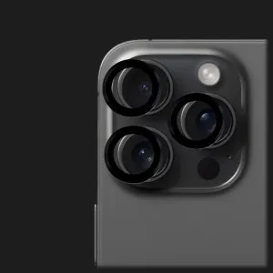 Захисне скло 9:42 для камери iPhone 15 Pro/15 Pro Max (Black Titanium) в Хмельницькому