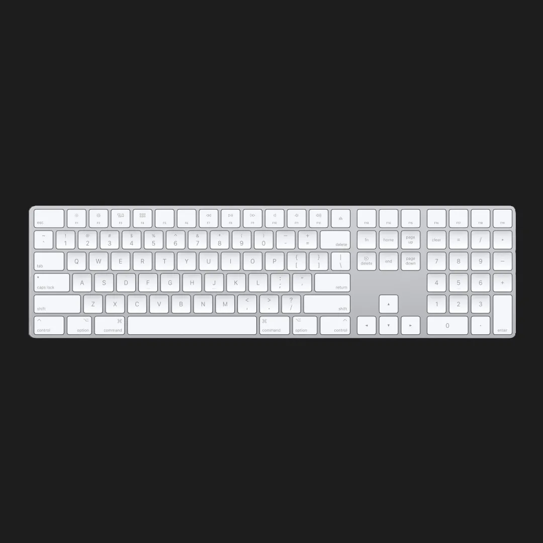 Повнорозмірна клавіатура Apple Magic Keyboard (Silver) (MQ052)