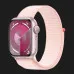 Apple Watch Series 9 GPS 41mm Pink Aluminum Case with Light Pink Sport Loop (MR953)