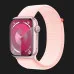 Apple Watch Series 9 GPS 45mm Pink Aluminum Case with Light Pink Sport Loop (MR9J3)