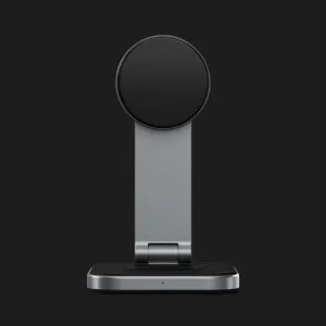 Беспроводная зарядка Satechi 2-in-1 Foldable Qi2 (Space Gray) в Луцке