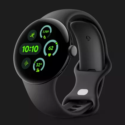 Google Pixel Watch 3 41mm Wi Fi Matte Black Aluminum Case Obsidian Active Band 14 630