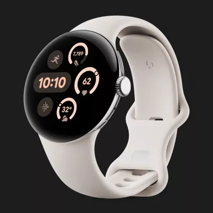 Смарт-часы Google Pixel Watch 3 41mm LTE Polished Silver Aluminum Case ...