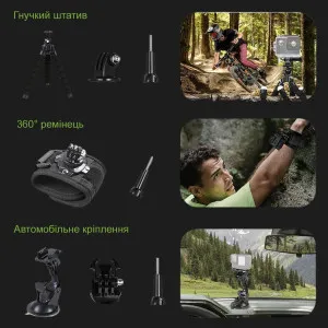 Набір аксесуарів для екшн камери 50 в 1 для GoPro в Бердичеві
