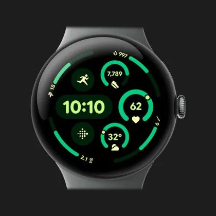Cмарт-годинник Google Pixel Watch 3 45mm Wi-Fi Matte Hazel Aluminum Case/Hazel Active Band в Черкасах
